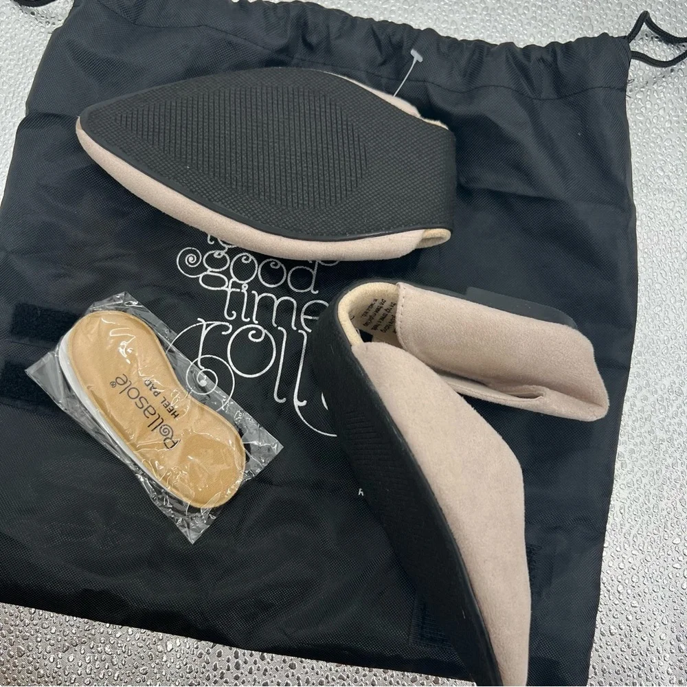 NWT Rollasole Flats Open Pointy Shoes Size 9.5 to 10.5 Loafers - Picture 2 of 5